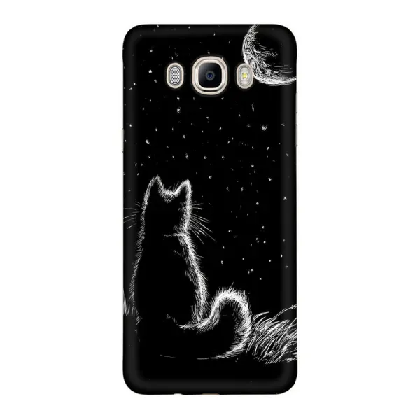 Чехол с принтом «Котик и луна» для Samsung Galaxy J7 2016 (J710, J7108)