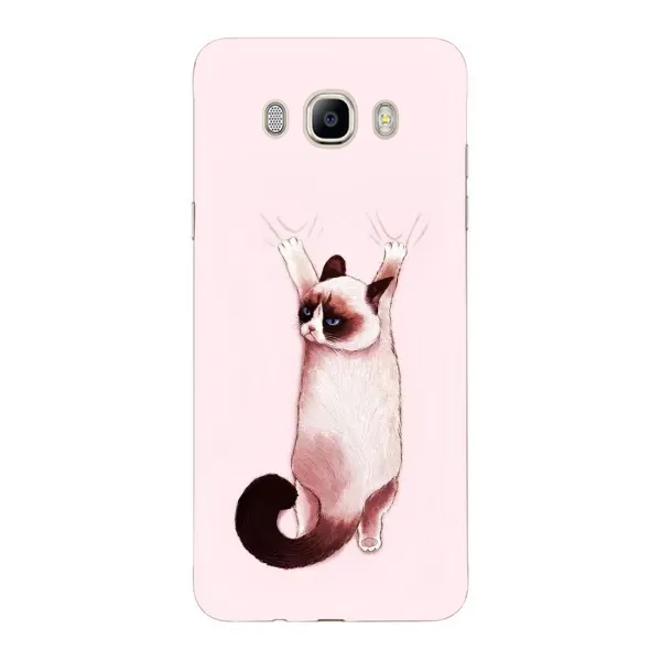 Чехол с принтом «Котик падает» для Samsung Galaxy J7 2016 (J710, J7108)