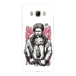 Чохли для Samsung Galaxy J7 2016 / J710 / J7108 с принтом Тараса Шевченко (AlphaPrint) (Козак Шевченко)