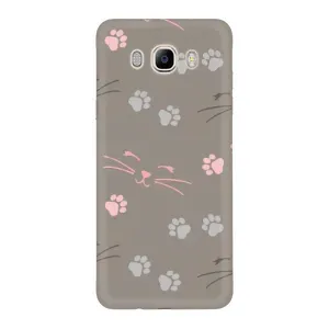 Чехол с рисунком кот на Samsung Galaxy J7 2016 / J710 / J7108 (Лапы и усы)
