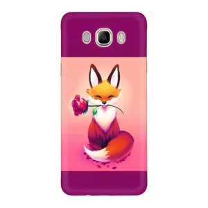 Чохли з картинкою Лисичка для Samsung Galaxy J7 2016 / J710 / J7108 (VPrint) (Лиса з трояндою)