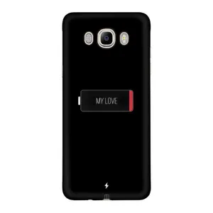 Чехлы для любимой на Samsung J7 2016, J710, J7108 (VPrint) (Love battery)
