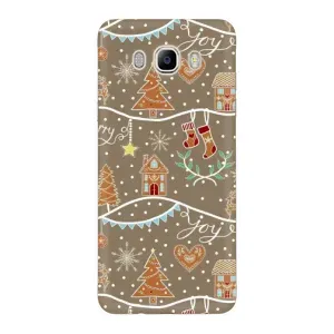 Новогодние, Праздничные Чехлы для Samsung Galaxy J7 2016 / J710 / J7108 - 2024 год (Новогодние пряники)