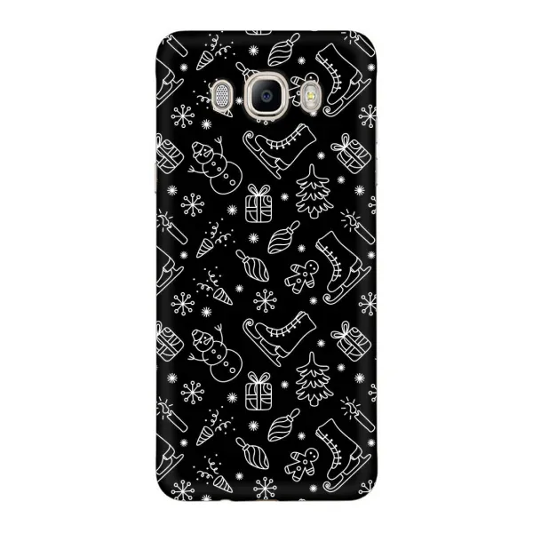 Чехол с принтом «Новогодний фон» для Samsung Galaxy J7 2016 (J710, J7108) Чехол с принтом «Новогодний фон» для Samsung Galaxy J7 2016 (J710, J7108)