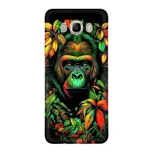 Чохол з Мавпами Samsung Galaxy J7 2016 / J710 / J7108 - (AlphaPrint) (Мавпа в квітах)