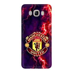 Чохол Манчестер Юнайтед для Samsung J7 2016, J710, J7108 (AlphaPrint) (вогняний Манчестер)