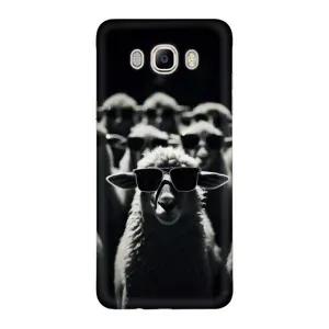 Чохол з принтом стильні тварини для Samsung J7 2016, J710, J7108 (Овечка в окулярах)