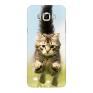 Чехлы с Котиками для Samsung Galaxy J7 2016 / J710 / J7108 (VPrint) (Прыжок кота)