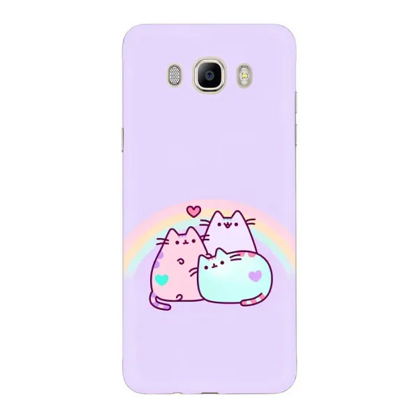 Чехол с принтом «Радужные котики» для Samsung Galaxy J7 2016 (J710, J7108)