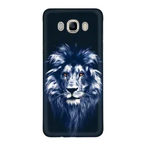 Чохол з картинкою ЛЕВ для Samsung Galaxy J7 2016 / J710 / J7108 (VPrint) (Синій Лев)