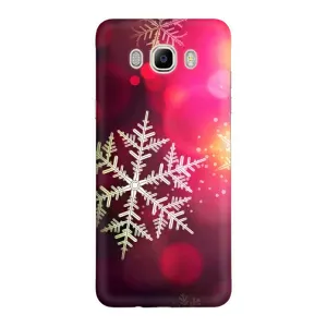 Новогодние Чехлы для Самсунг ДЖ 7 2016, ДЖ 710, ДЖ 7108 (VPrint) (Снежинка)