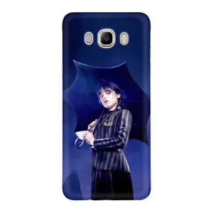 Чохли Венсдей на Samsung Galaxy J7 2016 / J710 / J7108 Уенсдей (AlphaPrint) (Венздей з парасолькою)