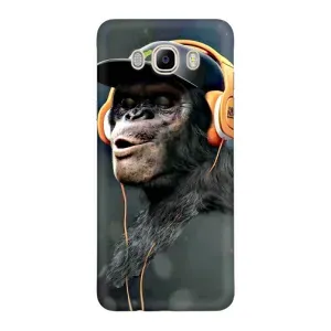 Чохол з Мавпами Samsung Galaxy J7 2016 / J710 / J7108 - (AlphaPrint) (В навушниках)