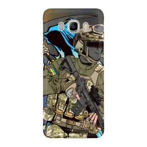 Чехлы с картинкой ЗСУ для Samsung Galaxy J7 2016 / J710 / J7108 (AlphaPrint) (Воїн ЗСУ)