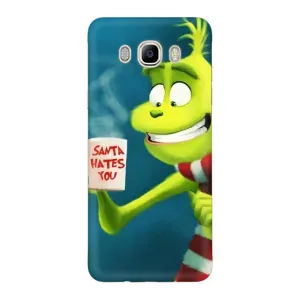 Різдвяні Чохли для Samsung Galaxy J7 2016 / J710 / J7108 (VPrint) (Зелений Грінч)