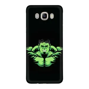 Чехлы с героями Марвел Samsung Galaxy J7 2016 / J710 / J7108 (VPrint) (Зелёный Халк)