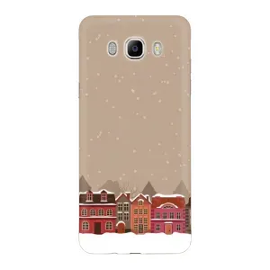 Новогодние, Праздничные Чехлы для Samsung Galaxy J7 2016 / J710 / J7108 - 2024 год (Зимний город)