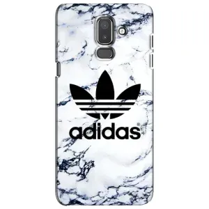 Чехлы Адидас для Samsung Galaxy J8-2018, J810 (AlphaPrint) (Адидас на мраморе)
