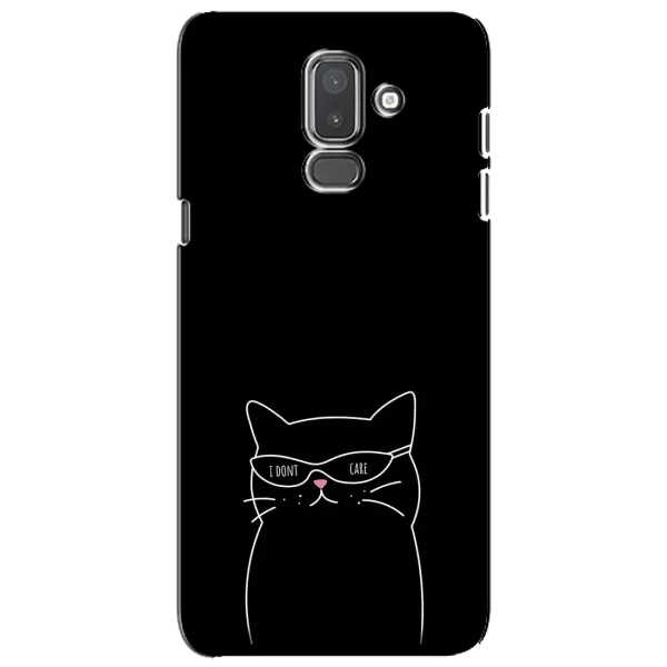 Чехол с принтом «Равнодушный кот» для Samsung Galaxy J8 2018 (J810)