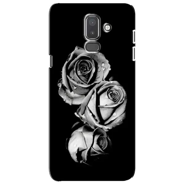 Чохол з принтом «Чорна троянда» для Samsung Galaxy J8 2018 (J810)