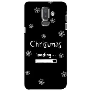 Рождественские, Праздничные Чехлы для Самсунг J8-2018, J810 (Christmas loading)