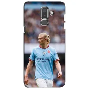 Чехлы с футболистом Ерлинг Холанд для Samsung Galaxy J8-2018, J810 (AlphaPrint) (Эрлинг Холанд)