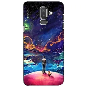 Космические Чехлы для Самсунг J8-2018, J810 (VPrint) (Галактический вид)