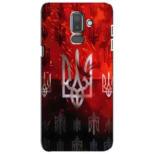 Украинские Чехлы для Samsung Galaxy J8-2018, J810 с картинкой УПА (AlphaPrint) (ГЕРБ УПА)