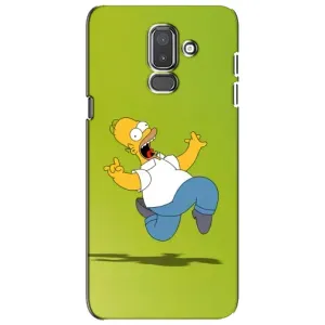 Чехол с Симпсонами для Samsung Galaxy J8-2018, J810 (VPrint) (Гомер Симпсон)
