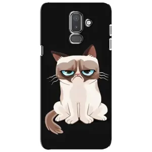 Чехол с принтом «Грустный кот» для Samsung Galaxy J8 2018 (J810)