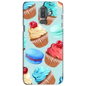 Чехлы с Фруктами для Samsung Galaxy J8-2018, J810 (VPrint) (Кексики)