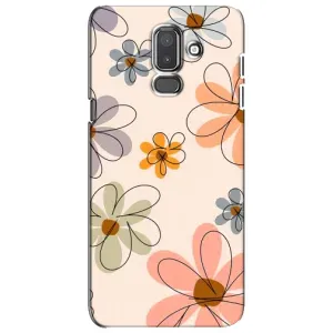 Чехол с принтом «Разноцветные цветы» для Samsung Galaxy J8 2018 (J810)