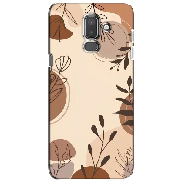 Чехол с принтом «Коричневые цветы» для Samsung Galaxy J8 2018 (J810) Чехол с принтом «Коричневые цветы» для Samsung Galaxy J8 2018 (J810)