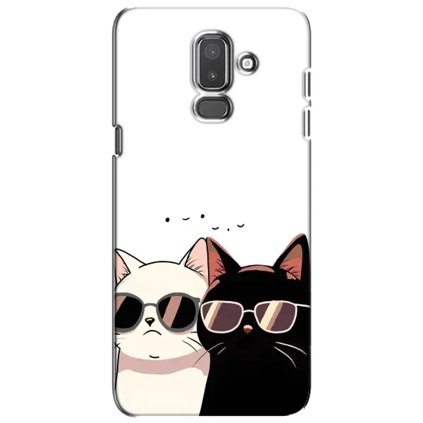 Чехол с принтом «Коты в очках» для Samsung Galaxy J8 2018 (J810)