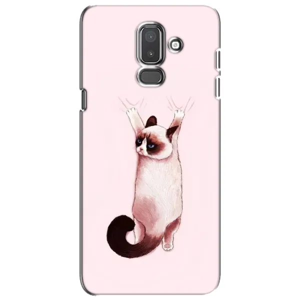 Чохол з принтом «Котик падає» для Samsung Galaxy J8 2018 (J810)