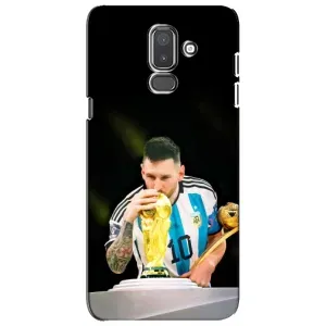 Чехлы для Samsung Galaxy J8-2018, J810 (Leo чемпион) (AlphaPrint) (Кубок Месси)