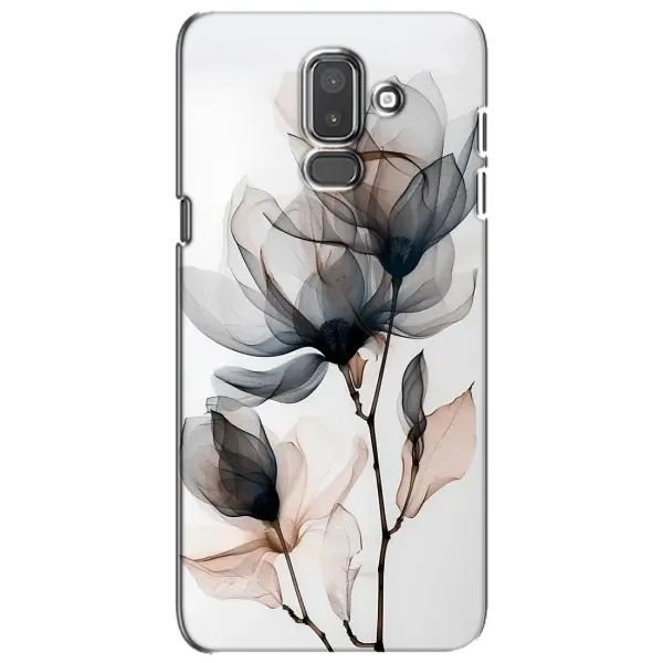 Чехол с принтом «Цветы на белом» для Samsung Galaxy J8 2018 (J810) Чехол с принтом «Цветы на белом» для Samsung Galaxy J8 2018 (J810)