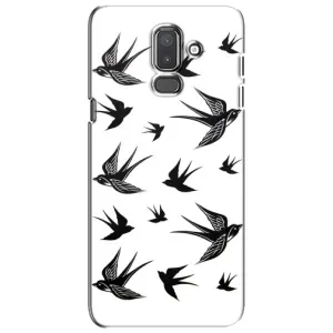 Чохол з пташками на Samsung Galaxy J8-2018, J810 (VPrint) (Ластівки)