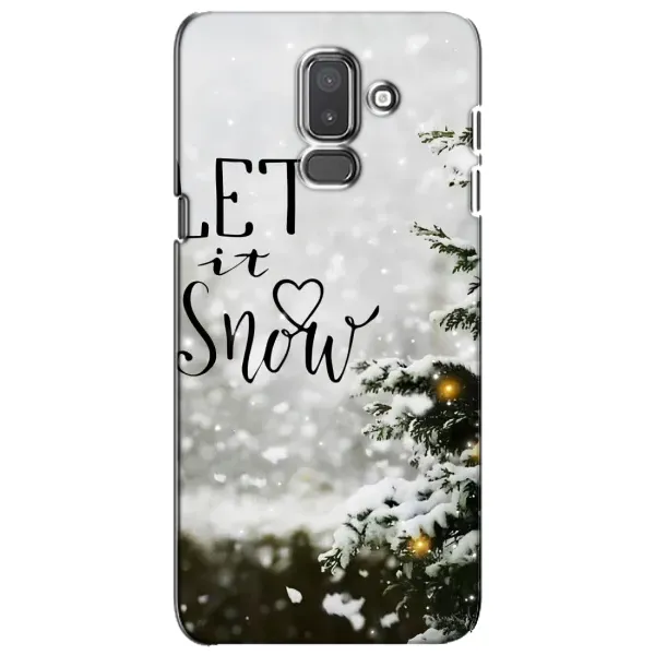 Чохол з принтом «Let it snow» для Samsung Galaxy J8 2018 (J810)