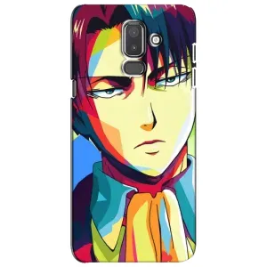 Чохли Персонажі Аніме Наруто для Samsung Galaxy J8-2018, J810 (AlphaPrint) (Леві Аккерман)