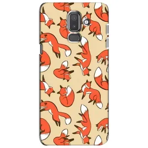 Чохол з принтом «Лисички» для Samsung Galaxy J8 2018 (J810)