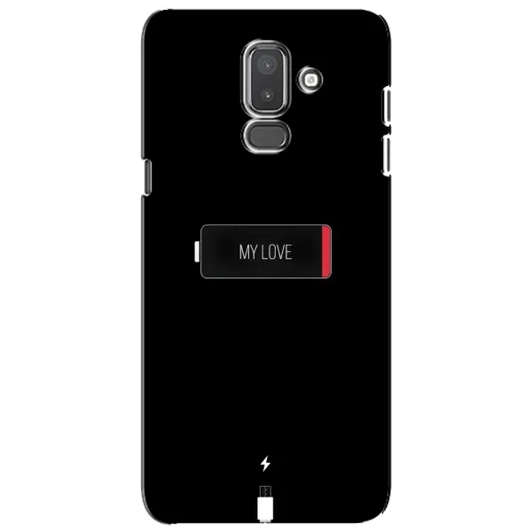 Чехол с принтом «Love battery» для Samsung Galaxy J8 2018 (J810)