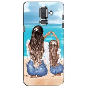 Чехол с печатью для Samsung Galaxy J8-2018, J810 - (Мама с ребенком) (AlphaPrint)