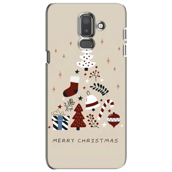 Чехол с принтом «Merry Christmas» для Samsung Galaxy J8 2018 (J810)