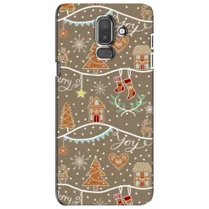 Новорічні, Святкові Чохли для Samsung Galaxy J8-2018, J810 - 2024 год (Новорічні пряники)