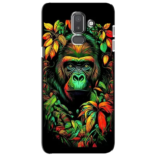 Чохол з принтом «Мавпа в квітах» для Samsung Galaxy J8 2018 (J810)