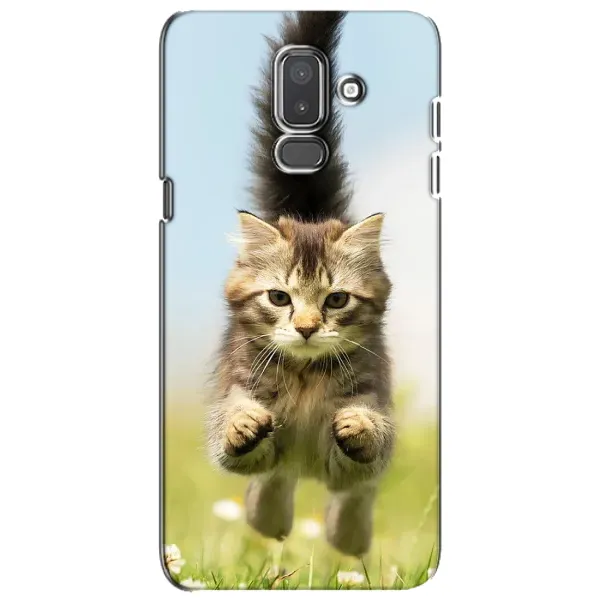 Чохол з принтом «Прижок кота» для Samsung Galaxy J8 2018 (J810)