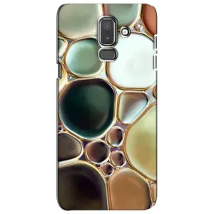 Мраморный чехол на Samsung Galaxy J8-2018, J810 (VPrint) (Радужный Мрамор)