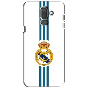 ФК Реал Мадрид чехлы для Samsung Galaxy J8-2018, J810 (AlphaPrint) (Реал Мадрид на белом)