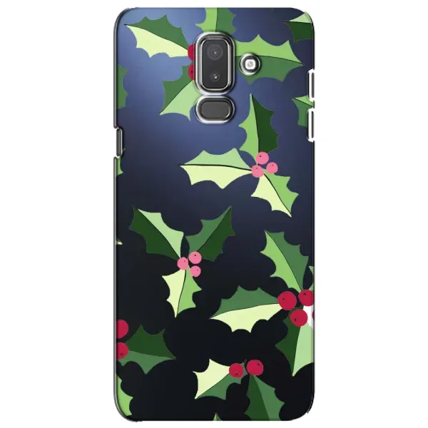 Чехол с принтом «Рождественский фон» для Samsung Galaxy J8 2018 (J810)